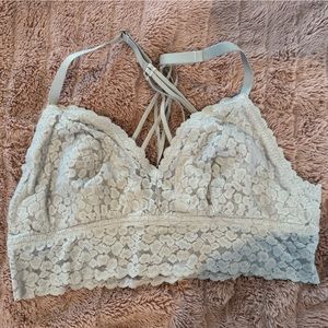Aerie Lined Lace Bralette with Strappy Back